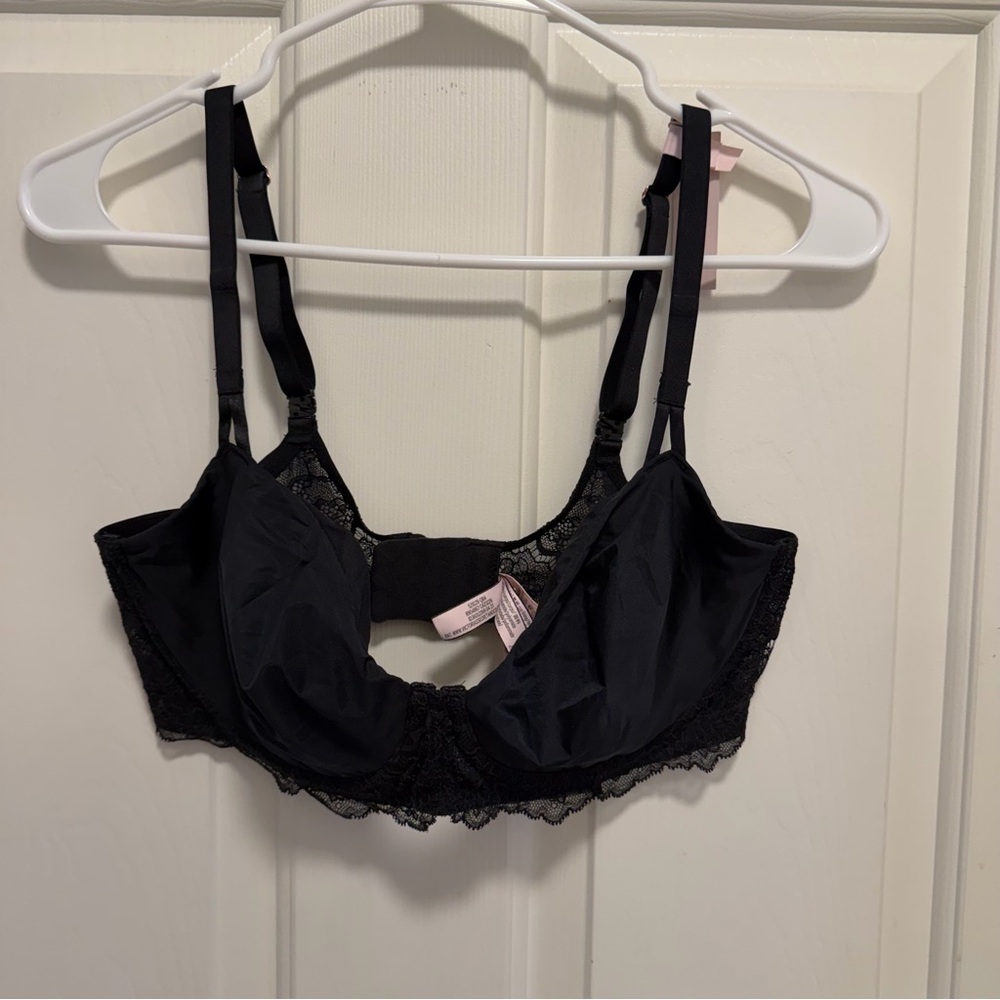 Black Lace Underwire Bra - Women Intimates